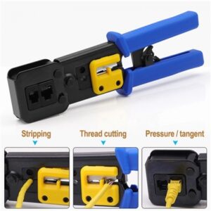 PINZA A CRIMPARE MULTI MODULARE EQUIP 129410 ADATTO PER SPINA RJ45/RJ11 CON FORI EAN: 4015867227800