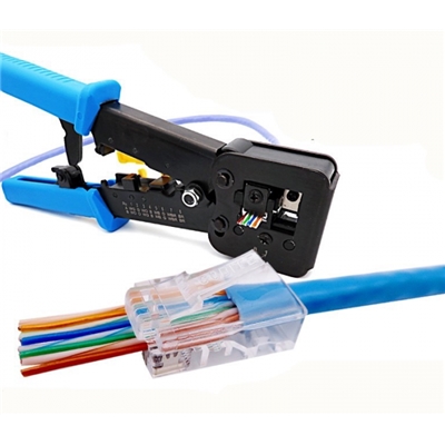 PINZA A CRIMPARE MULTI MODULARE EQUIP 129410 ADATTO PER SPINA RJ45/RJ11 CON FORI EAN: 4015867227800