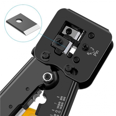 PINZA A CRIMPARE MULTI MODULARE EQUIP 129410 ADATTO PER SPINA RJ45/RJ11 CON FORI EAN: 4015867227800