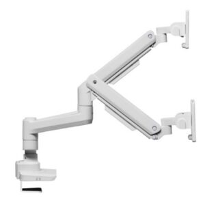 SUPPORTO X 2 LCD E CARICHI PESANTI DA TAVOLO 17/35 EQUIP 650183 BIANCO SUPP.FINO 20KG(SCHERMO)-VESA:100X100