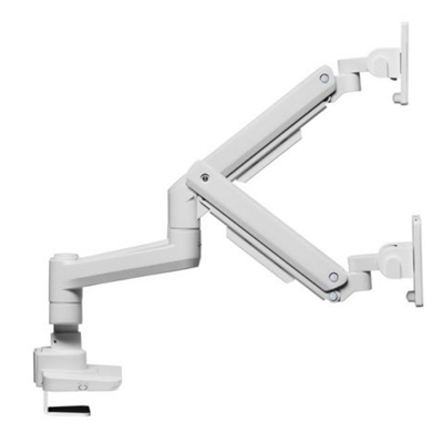 SUPPORTO X 2 LCD E CARICHI PESANTI DA TAVOLO 17/35 EQUIP 650183 BIANCO SUPP.FINO 20KG(SCHERMO)-VESA:100X100