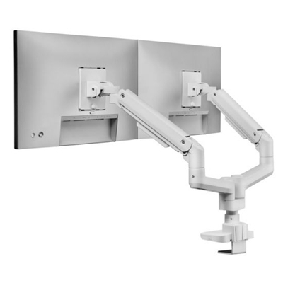 SUPPORTO X 2 LCD E CARICHI PESANTI DA TAVOLO 17/35 EQUIP 650183 BIANCO SUPP.FINO 20KG(SCHERMO)-VESA:100X100