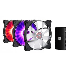 KIT VENTOLA X CABINET COOLER MASTER MFY-F4DC-083PC-R1 MASTERFAN PRO 140 AIR FLOW RGB PACK - 3X140X140X25+CTRL RGB 500/80