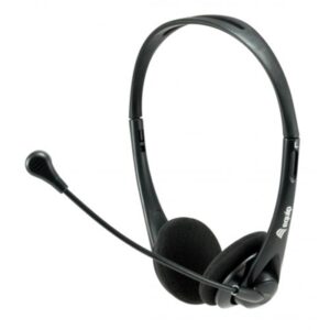 CUFFIA CON MICROFONO EQUIP 245305 USB -TELECOM.PULSANTE VOLUME+DISATTIVAZ.AUDIO -CAVO 1.8MT EAN: 4015867225097 FINO:31/08