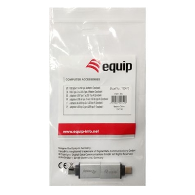 ADATTATORE DA USB TIPO-C A USB TIPO-A EQUIP 133473VEL.TRASF.: USB 3.1GEN1 FINO A 5GBPS - EAN: 4015867222416