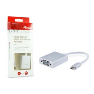 ADATTATOREEQUIP 133451 DA USB C MASCHIO A VGA HD15 FEMMINA - EAN: 4015867199657