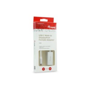 ADATTATORE USB EQUIP 133458 DA USB-C MASCHIO A DISPLAY PORT FEMMINA - EAN: 4015867200650