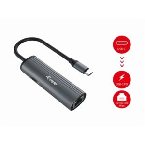 ADATTATORE EQUIP 133486 USB-C A RJ45 + ADATT.PD (FINO 100W)- EAN: 4015867228852