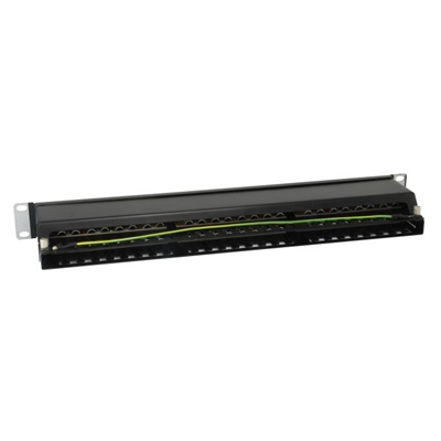 PATCH PANEL 48-PORTE KEYSTONE CAT.6 EQUIP 326449 1U 19 - NERO - EAN:4015867207154