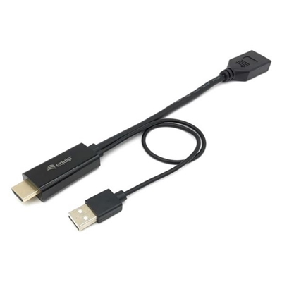 ADATTATORE HDMI A DISPLAYPORT EQUIP 119039 M/F USB TYPE A M RISOL.MAX 3840X2160 PIXEL- EAN:4015867226742