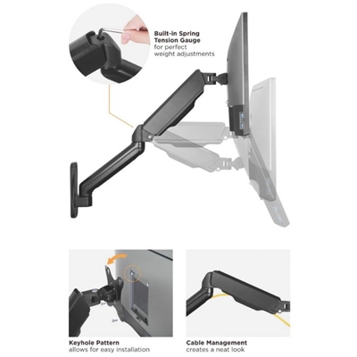 STAFFA XDOPPIO MONITOR A PARETE 17-32 EQUIP 650138 -EAN: 4015867237618
