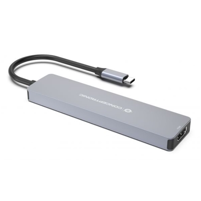 DOCKING STATION 7IN1 CONCEPTRONIC DONN28G USB3.2 GEN1 HDMI/USB-C PD/USB-A 5 GBPS/USB-C 5 GBPS/SD/TF -USB PD DA 100 W