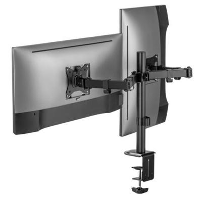 STAFFA X MONITOR DA TAVOLO (ARTICOLATO) 17-32 EQUIP 650157 SUPP.FINO A 9KG A SCHERMO - VESA FINO A 100X100 ROTAZIONE 360 -