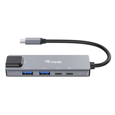 ADATTATORE DA USB-C A ETHERNET 2.5G EQUIP 133496 + HUB USB3.2 GEN1 3P CON PD 100W - EAN:4015867239308