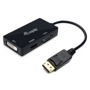 ADATTATORE DA DISPLAYPORT A VGA HDMI DVI EQUIP 133441NERO - EAN: 4015867227541