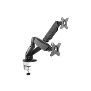 SUPPORTO X DOPPIO MONITOR DA TAVOLO 13-32 EQUIP 650121 SUPP.FINO A 9KG - VESA FINO A 100X100 ROTAZIONE 360 -