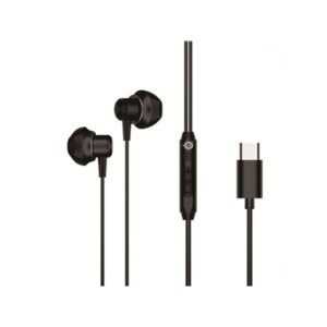 AURICOLARI USB-C ERGONOMICI CONCEPTRONIC BRENDAN04B NERI-CAVO DA 1.2MT-TELECOMANDO IN LINEA PER CHIAMATE
