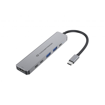DOCKING STATION 6 IN 1 USB3.2 GEN1 CONCEPTRONIC DONN33G 2P USB-A 5GBPS 2P USB-C 5GBPS 100W USB PD
