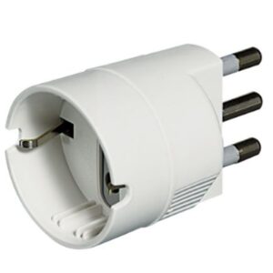 ADATTATORE 230V BTICINO S3624D - PRESA: TEDESCA - SPINA 16A - BIANCO
