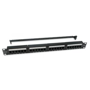 PATCH PANEL NERO NON SCHERMATO 1U EQUIP 135426 CAT.6 - 24P - DUAL IDC (LSA E 110) -EAN:4015867223079