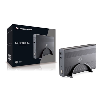 BOX EST X HD3.5 SATA CONCEPTRONIC CHD3SU (NECESSARIO HD) INTERF. USB 2.0 - NERO SATINATO