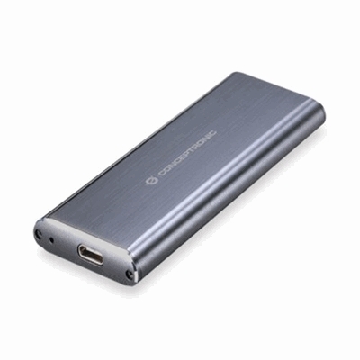 BOX EST X SSD M.2 SATA CONCEPTRONIC HDE01G FORMA A PEN DRIVE USB3.1 GEN2 SUPER SPEED (10 GBPS) SUPP.UASP - ALLUMINIO