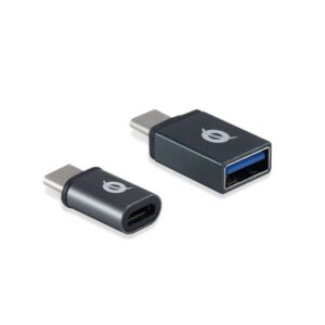 KIT ADATTATORE DA USB-C A USB-A 3.0 + ADATTATORE DA USB-C A MICRO USB CONCEPTRONIC DONN04G FUNZIONE OTG
