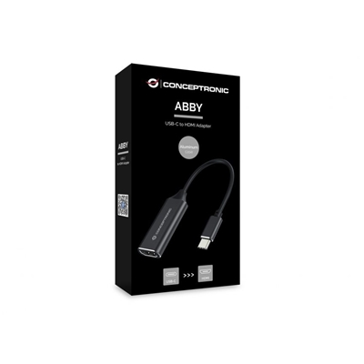 ADATTATORE DA USB-C A HDMI CONCEPTRONIC ABBY03B SUPPORTA LA RISOLUZIONE HDMI FINO A 4KX2K 30HZ