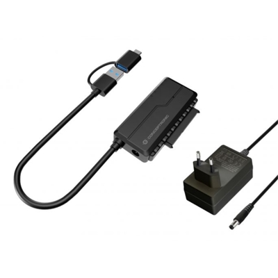 ADATTATORE USB3.0 SATA CONCEPTRONIC ABBY21B CON POWER ADAPTER -HDD/SSD SATA DA 2