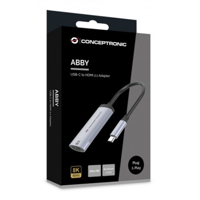 ADATTATORE USB-C A HDMI 2.1 CONCEPTRONIC ABBY23G 8K60HZ