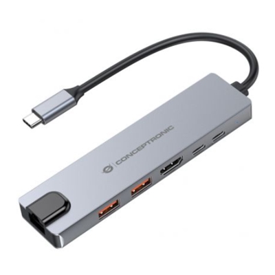 DOCKING STATION 6IN1 CONCEPTRONIC DONN29G USB3.2 GEN2HDMI 4K60HZ