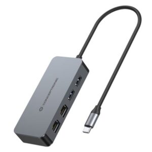 ADATTATORE DI RETEDA USB-C A DOPPIA PORTA CON HUB USB CONCEPTRONIC ABBY24G