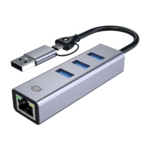 ADATTATORE DI RETEDA USB-C A TRIPLA PORTA CON HUB USB CONCEPTRONIC ABBY25G