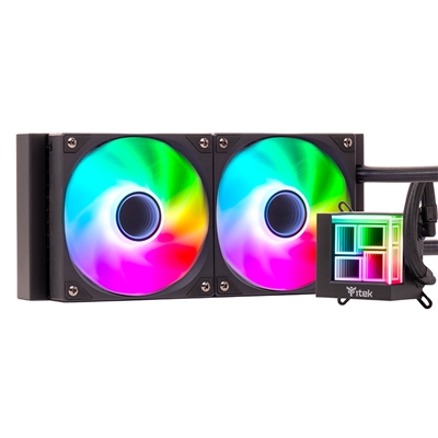 DISS A LIQUIDO ITEK HYDRO CUBE 240B ARGB - 240MM