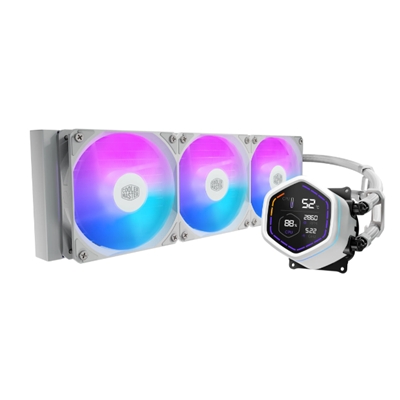 DISS LIQUIDO COOLER MASTER MLX-D36M-A18PW-RD ML CORE NEX DIGITAL 360 WHITE ARGB LGA1851-1700-1200 AM5-AM4 3XFAN 394X119.6X27