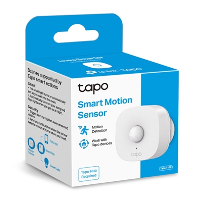 SENSORE DI MOVIMENTO SMART TAPO T100 ALIMENTATO A BATTERIA - 868MHZ - ANGOLO RILEVAMENTO: 120-¦ /5MT