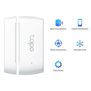 SENSORE SMART PER PORTE E FINESTRE TAPO T110 ALIMENTATO A BATTERIA - 868MHZ - NASTRO ADESIVO 3MT
